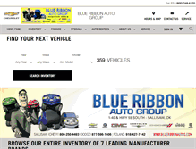 Tablet Screenshot of blueribbonautos.com